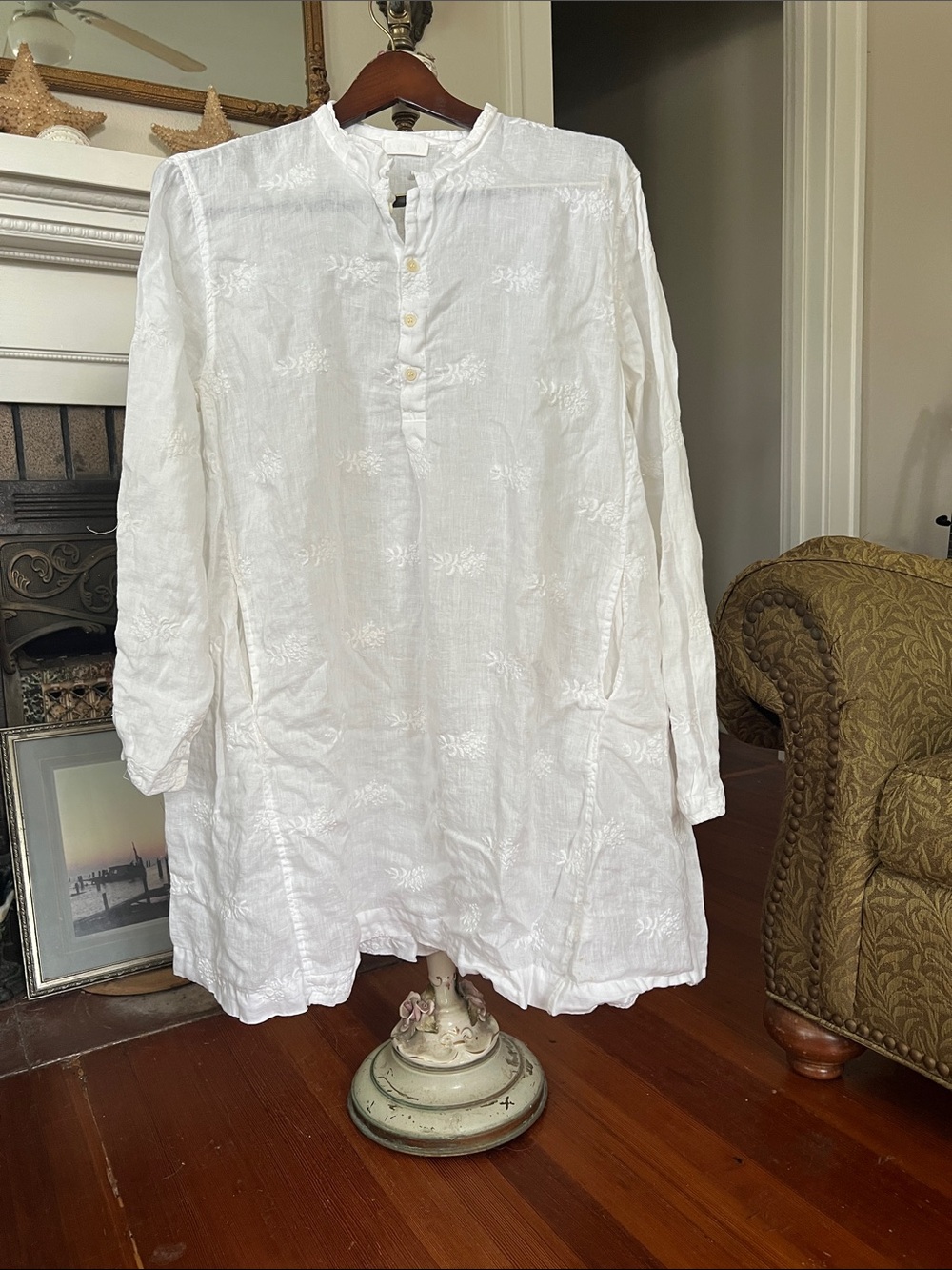 CP Shades embroidered swing dress